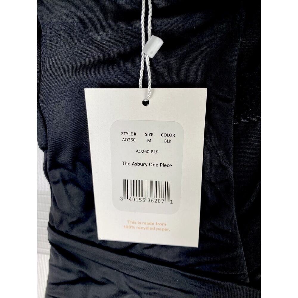 NWT Andie The Asbury One Piece Black Swimsuit Size Medium - Picture 3 of 3